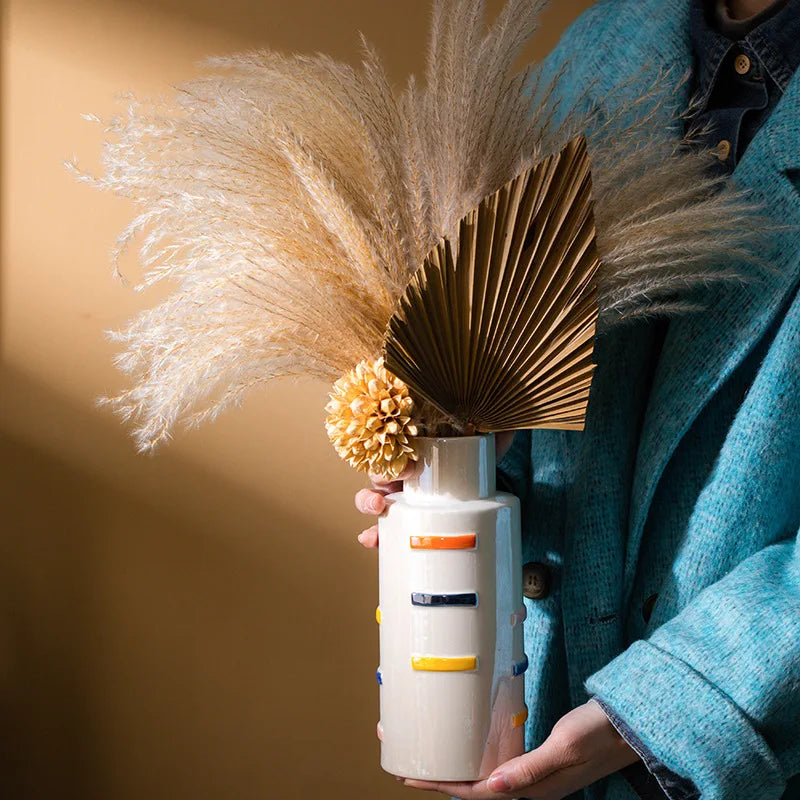 Norév Ceramic Dopamine Décor Vase Colorful