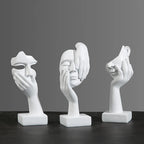 Guérip Resin Abstract Mask Statues European Miniature