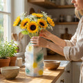 Banana Leaf Ceramic Vase