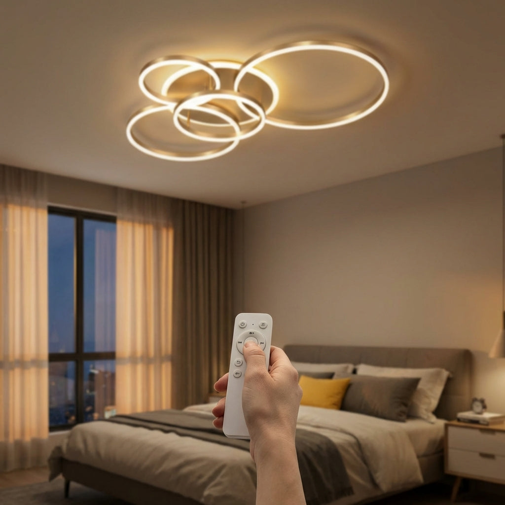 OrbitGlow Ring LED Ceiling Chandelier