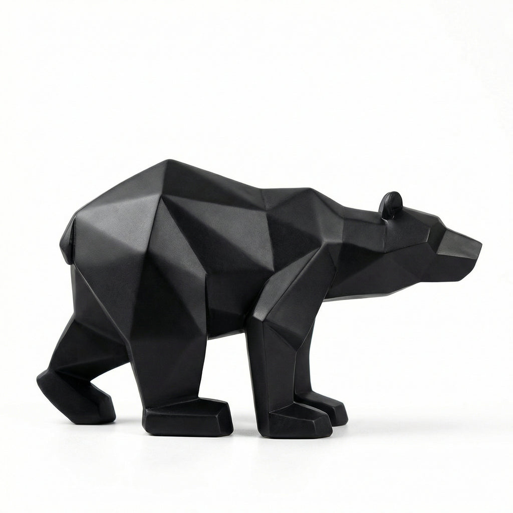 Geometric Polar Bear Sculpture