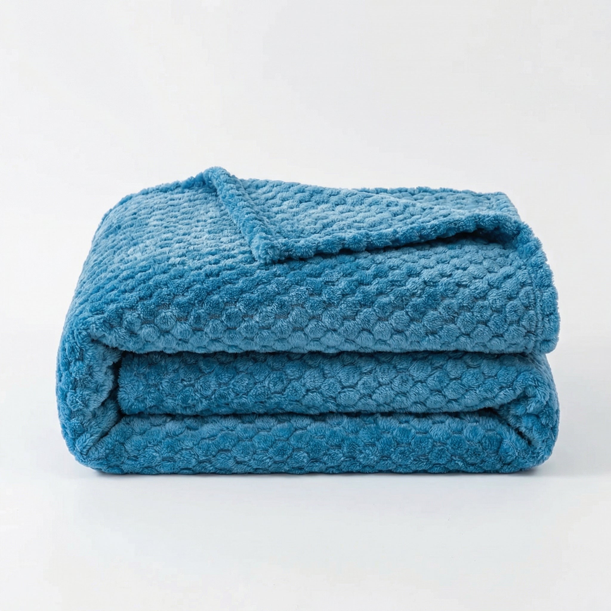 Textured Flannel Throw Blanket