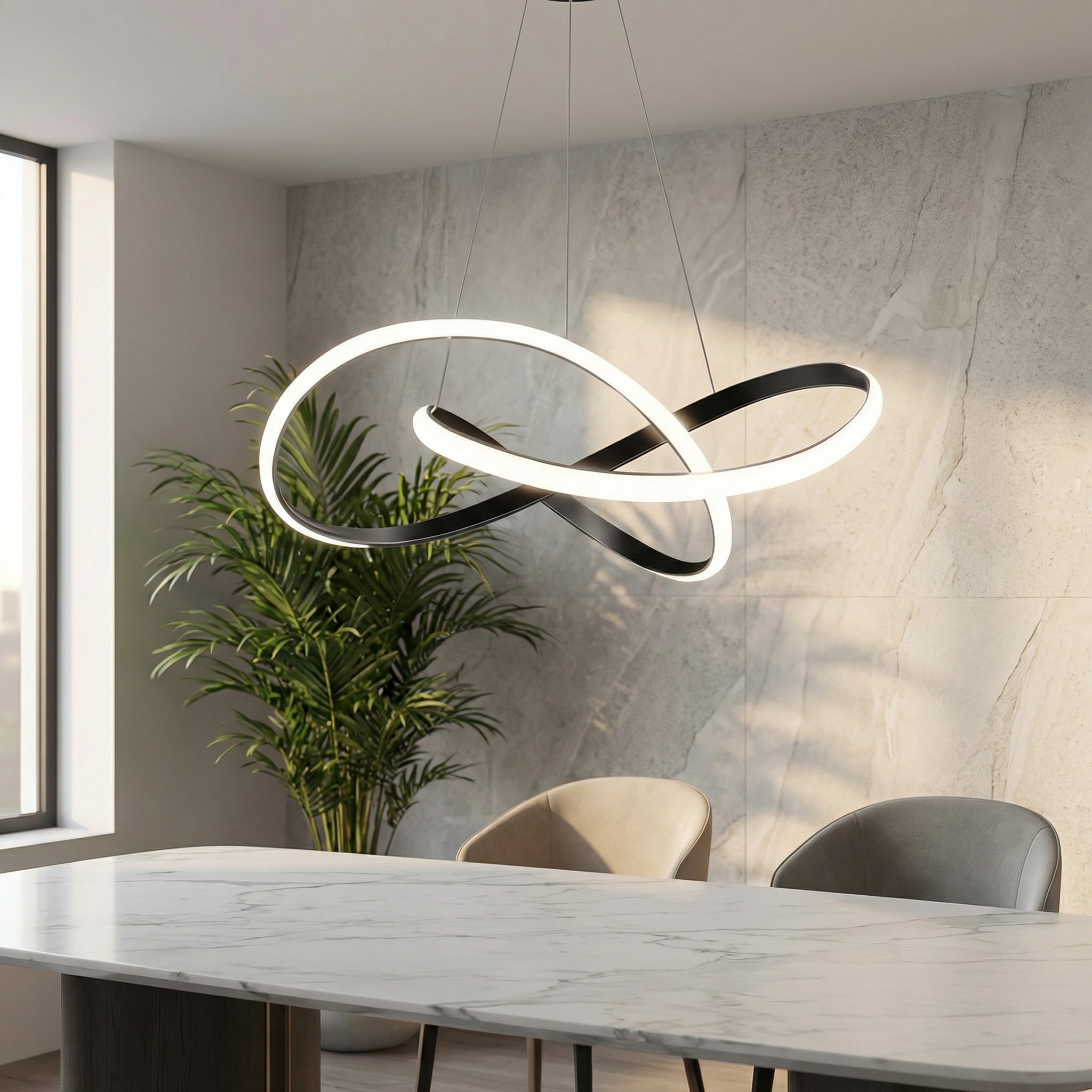 Infinity Loop LED Pendant Light